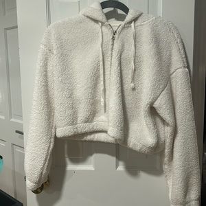 !! Sundown by Splendid fluffy zip up with hood !!